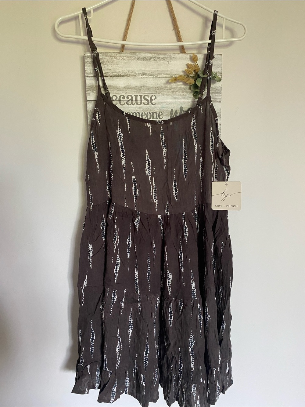 NEW🌈 Kiwi & Punch Crinkle Strap Dress Ladies Clothes summer wear
